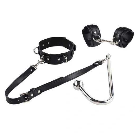 Hook 5334 with and Cuffs Anal Beaded Elegant Collar 1111